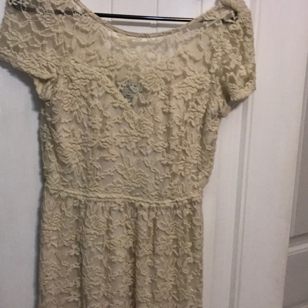 Lace nude dress